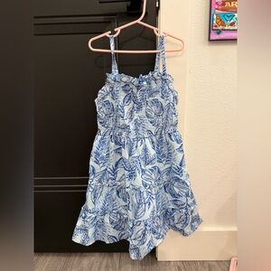The Children's Place Blue Leaf Print Casual Dress